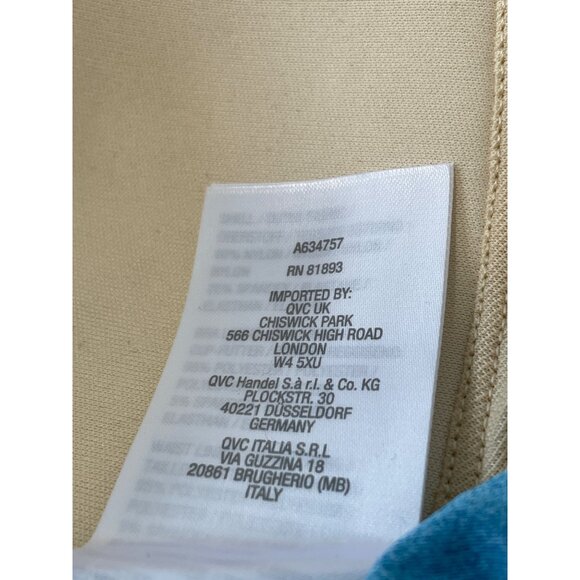 Denim and Co Beach Regular V Neck Ruched Waist Swim Dress Size 6 Tropical Print - Picture 4 of 9